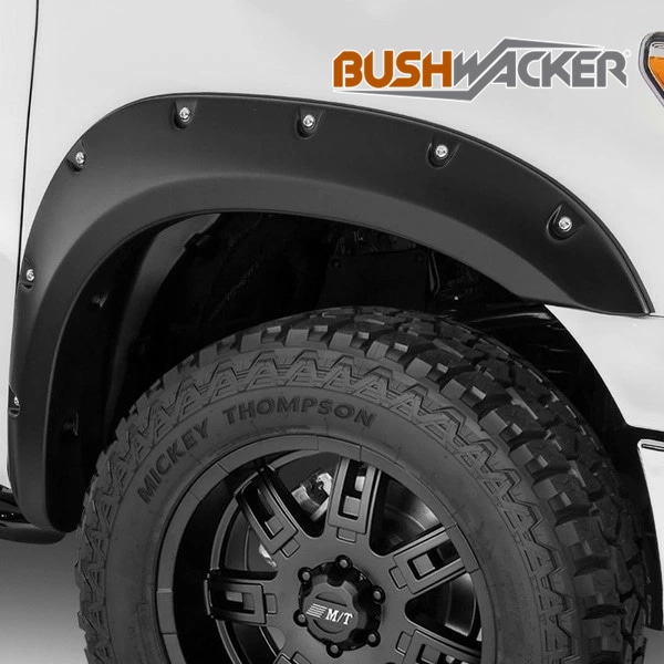 【BUSHWACKER 正規品】 07-13y トヨタ タンドラ オーバーフェンダー/ポケットスタイル マットブラック フェンダーフレア 1台分セット 30911-02 ブッシュワーカー