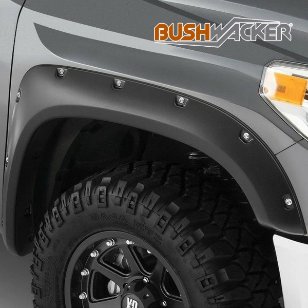 【BUSHWACKER 正規品】 14-20y トヨタ タンドラ オーバーフェンダー/ポケットスタイル マットブラック フェンダーフレア 1台分セット 30918-02 ブッシュワーカー