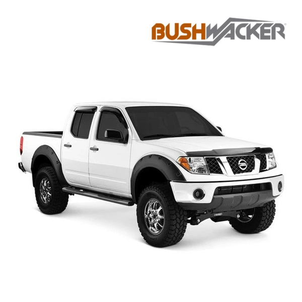 【BUSHWACKER 正規品】 05-11y トヨタ タコマ オーバーフェンダー/ポケットスタイル マットブラック フェンダーフレア 1台分セット 31925-02 ブッシュワーカー
