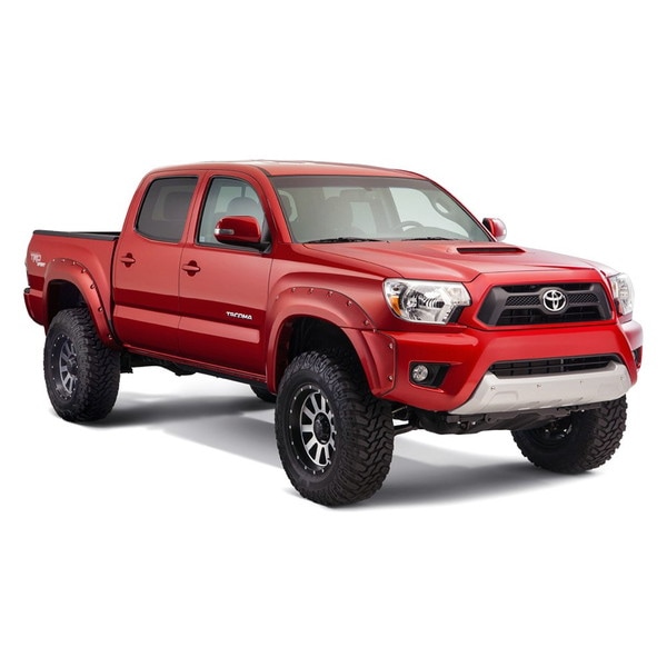 【BUSHWACKER 正規品】 12-15y トヨタ タコマ オーバーフェンダー/ポケットスタイル マットブラック フェンダーフレア 1台分セット 31928-02 ブッシュワーカー