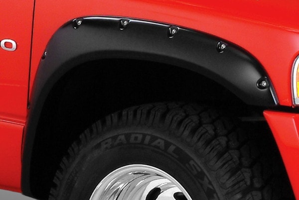 【BUSHWACKER 正規品】 02-09y ダッジ ラムピックアップ 1500/2500/3500 オーバーフェンダー/ポケットスタイル マットブラック フェンダーフレア 1台分セット 50907-02 ブッシュワーカー