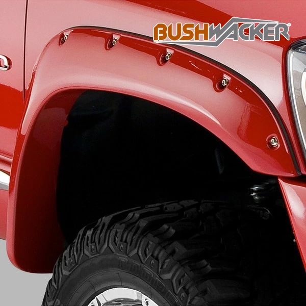 【BUSHWACKER 正規品】 06-09y ダッジ ラムピックアップ 1500/2500/3500 オーバーフェンダー/ポケットスタイル マットブラック フェンダーフレア 1台分セット 50911-02 ブッシュワーカー