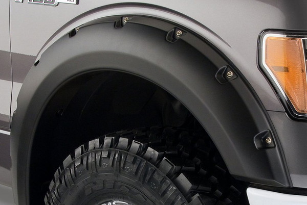 【BUSHWACKER 正規品】 09-14y フォード F-150 オーバーフェンダー/ポケットスタイル マットブラック フェンダーフレア 1台分セット 20929-02 ブッシュワーカー