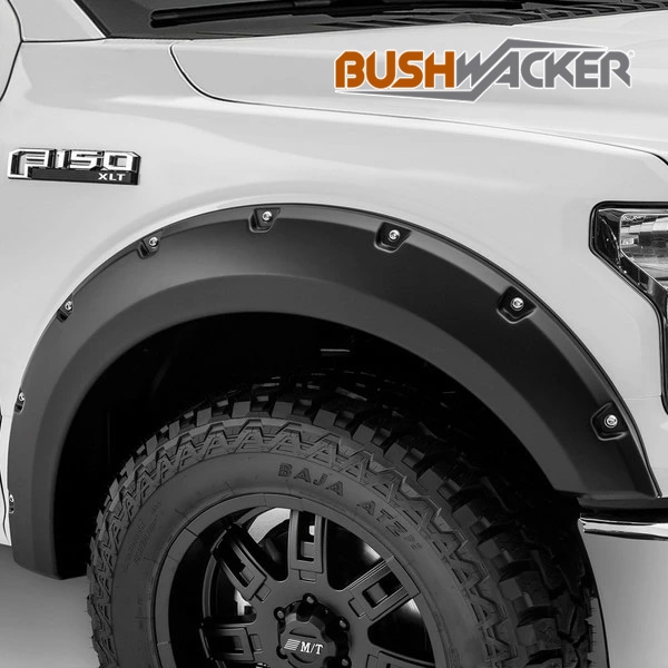 【BUSHWACKER 正規品】 15-16y フォード F-150 オーバーフェンダー/ポケットスタイル マットブラック フェンダーフレア 1台分セット 20935-02 ブッシュワーカー