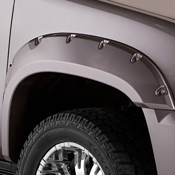 【BUSHWACKER 正規品】 07-14y シボレー タホ オーバーフェンダー/ポケットスタイル マットブラック フェンダーフレア 1台分セット 40937-02 ブッシュワーカー