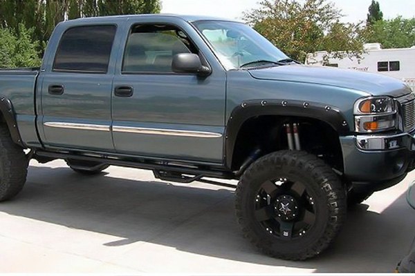 【BUSHWACKER 正規品】 99-07y GMC シエラ 1500/2500/3500 オーバーフェンダー/ポケットスタイル マットブラック フェンダーフレア 1台分セット 40917-02-3 ブッシュワーカー