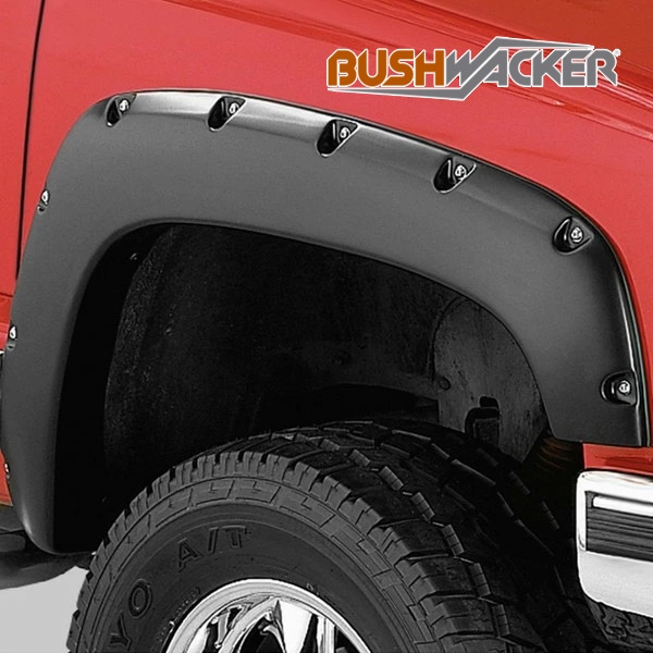 【BUSHWACKER 正規品】 88-00y C-1500/K-1500/C-2500/C-3500、ブレイザー オーバーフェンダー/ポケットスタイル マットブラック フェンダーフレア 1台分セット 40919-02-2 ブッシュワーカー