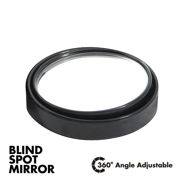 汎用 ブラインドスポットミラーサイドミラー 58mm 1個 補助ミラー/広角ミラー/角度調整可能/貼り付け式
