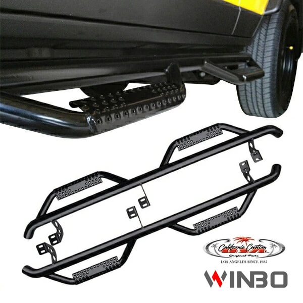 【WINBO 正規品】トヨタ FJクルーザー GSJ150W トレイルサイドステップ ナーフステップ スチール製 ブラックパウダーコート ウインボー