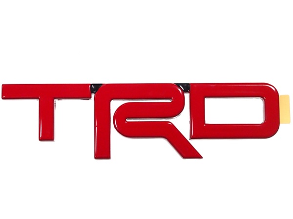 トヨタ純正 汎用 エンブレム TX Baja TRD レッド （FJクルーザー、タンドラ、プリウス、シエナ 他）