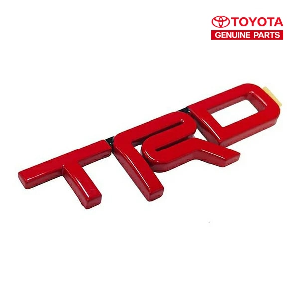 トヨタ純正 汎用 エンブレム TX Baja TRD レッド （FJクルーザー、タンドラ、プリウス、シエナ 他）