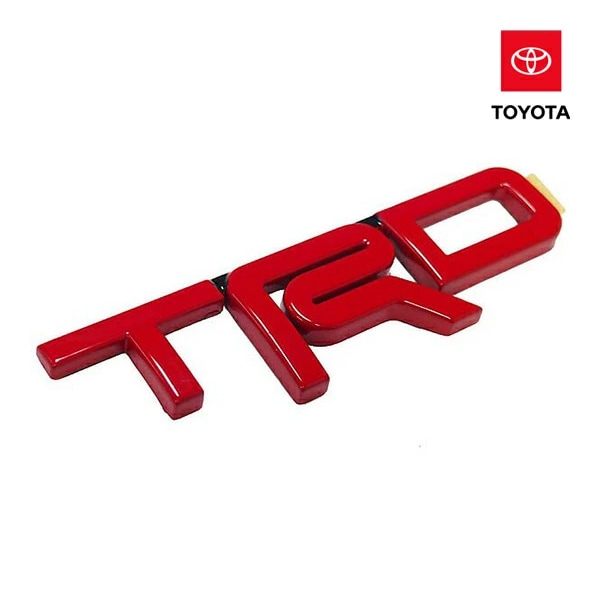 トヨタ純正 汎用 エンブレム TX Baja TRD レッド （FJクルーザー、タンドラ、プリウス、シエナ 他）
