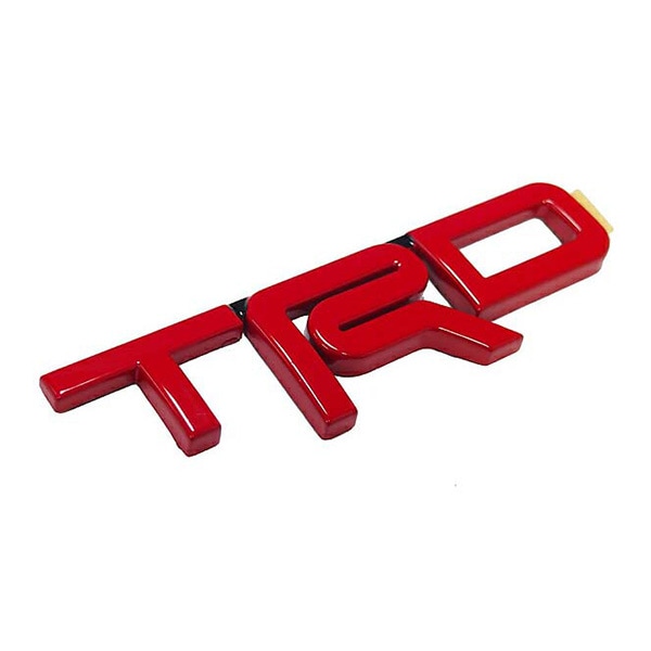 トヨタ純正 汎用 エンブレム TX Baja TRD レッド （FJクルーザー、タンドラ、プリウス、シエナ 他）