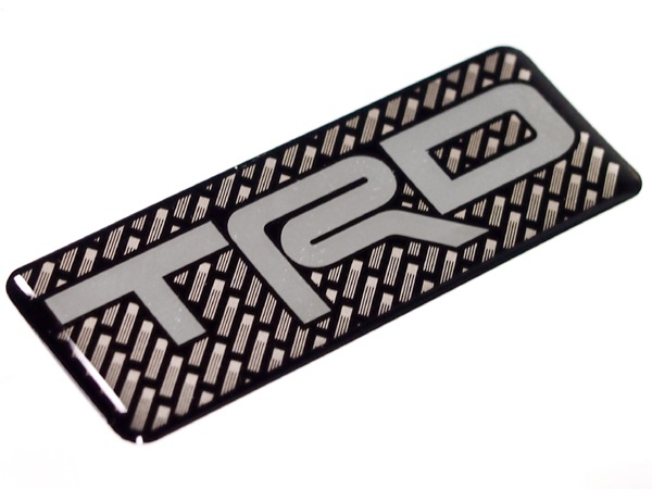 トヨタ純正 汎用 デカール TRD カーボンルック （FJクルーザー、タンドラ、プリウス、シエナ 他）