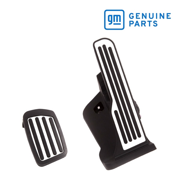 GM純正 ステンレス製 ペダルカバーキット アクセル&ブレーキ ペダル A/T 16-18y シボレー カマロ 