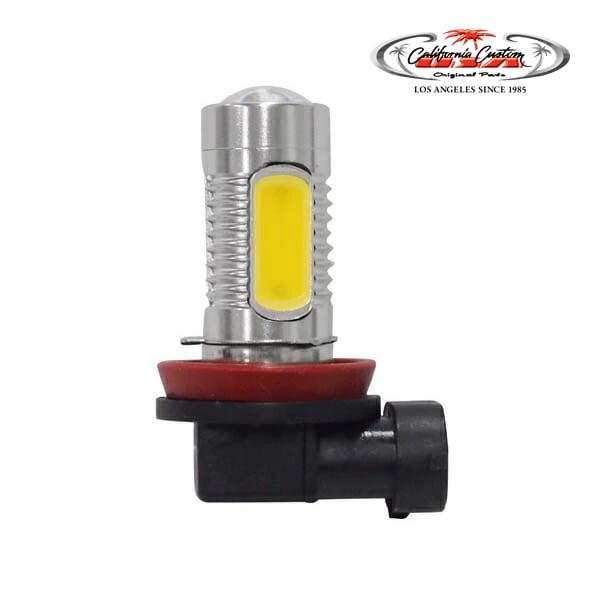 カリフォルニアカスタム　07-10y シボレー サバーバン シルバラード | 11-15y フォード エクスプローラー | 11y- クライスラー 300 他 LED BULBS H11 イエロー ハイパワーLED 6W 1個