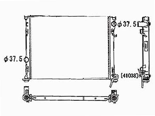 【TYC 正規品】ラジエター ラジエーター 2767 冷却 コア クーリング クーラント 05-08y クライスラー 300 300C ダッジ マグナム 06-08y チャージャー