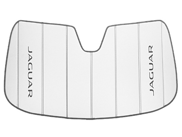 USジャガー純正 専用設計 JAGUAR ロゴ入 サンシェード 吸盤不要 折りたたみ式 ケース付 ジャガー XE JA系 / XF / XFスポーツブレイク JB系 カバークラフト