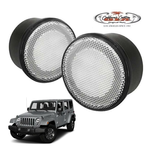 カリフォルニアカスタム ジープ JK ラングラー | ラングラーアンリミテッド LED パークシグナル クリア DRL デイライト付 ホワイト 白 アンバー