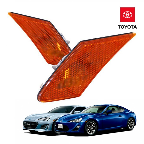 USトヨタ純正 トヨタ 86 ハチロク ZN6 / スバル BRZ ZC6 US仕様サイドマーカーランプ USマーカー オレンジ点灯 北米仕様  USDM