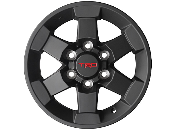 USトヨタ純正 TRD 16インチホイール マットブラック PTR20-35080 4本セット TRDロゴ入 JWL刻印あり TOYOTA FJクルーザー GSJ150W | 01-18y タコマ 他