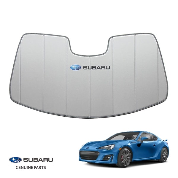 USスバル純正 専用設計 SUBARUロゴ入 サンシェード シルバー 吸盤不要 折りたたみ式 ケース付 スバル BRZ ZC系 前期 後期 アイサイト対応 カバークラフト製