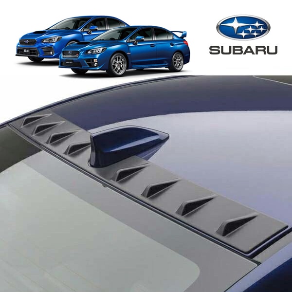 USスバル純正 WRX STI /S4 VA系 前期/後期 ボルテックスジェネレーター ブラック ABS製 リアスポイラー ルーフスポイラー WRX標準アンテナ装着車