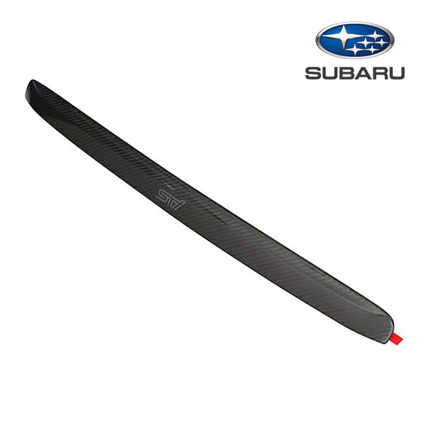 USスバル純正  WRX STI S4 VAB/VAG用 インプレッサ GJ系 リアガーニッシュ カーボンファイバー STIロゴ入 トランクトリム 北米仕様 USDM