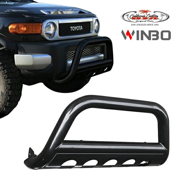 【WINBO 正規品】トヨタ FJクルーザー GSJ150W ブルバー フロント バンバーガード グリルガード スチール製 ブラックパウダーコート ウインボー