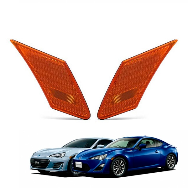 USサイオン FR-S仕様 トヨタ 86 ハチロク ZN6 スバル BRZ ZC6 US仕様 純正タイプ サイドマーカーランプ USマーカー オレンジ点灯 バルブ・ハーネス・ソケット付 USDM