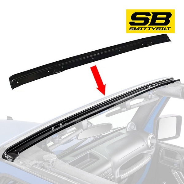 2007-2018y ジープ ラングラー(JK) Smittybilt製 ウインドシールドチャンネル 90105