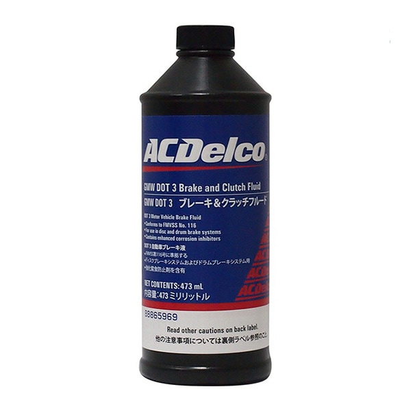 ACDELCO / ACデルコ DOT3 ブレーキ&クラッチフルード 473ml(ブレーキオイル)