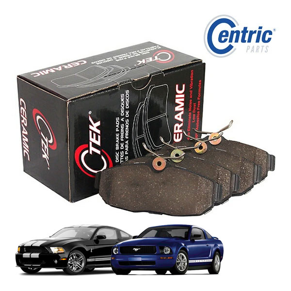 【Centric 正規品】フォード 05-10y マスタング ベース GT 4.0L 4.6L 07-11y シェルビー GT500 5.4L リアブレーキパッド C-TEK セラミック 1台分 左右セット 103.10820