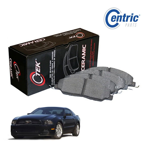【Centric 正規品】フォード 11-14y マスタング ベース ST GT 3.7L 5.0L フロントブレーキパッド C-TEK セラミック 1台分 左右セット 103.14630