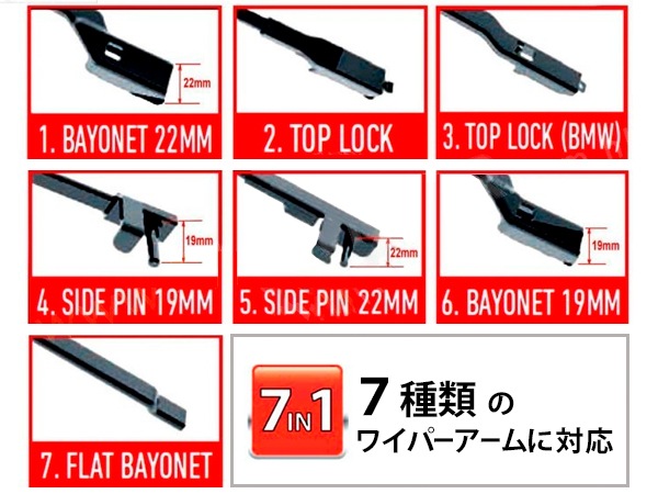 CHAMPION チャンピオン イージーヴィジョンワイパーブレード EF50(500mm)（08-12y フォード エスケープ Fr左右、10-16y マスタング Fr右、15-16y ジープ レネゲード Fr左）