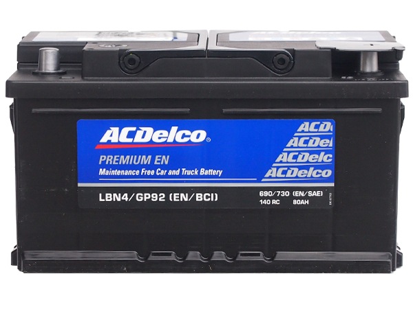 【日本正規品】ACDELCO ACデルコ アメリカ車用 バッテリー LBN4 メンテナンスフリー 300C/マグナム/チャージャー/チャレンジャー/コマンダー/クーガ