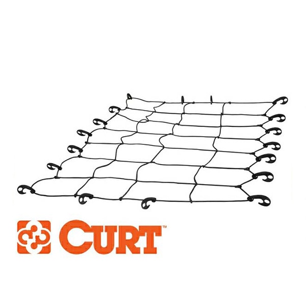 【CURT 正規品】カーゴネット ゴムネット サイズ 約165cm×96cm 18201 ルーフラック+エクステンション 18115+18117 に最適 荷崩れ 落下防止 荷物固定