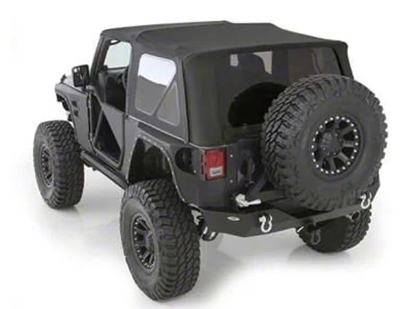 【Smittybilt 正規品】ジープ JEEP 10-18y JK ラングラー 2ドア用 後期 OEM交換用 ソフトトップ 幌 スモークウィンドウ付 ブラックダイアモンド 9075235 スミッティビルト