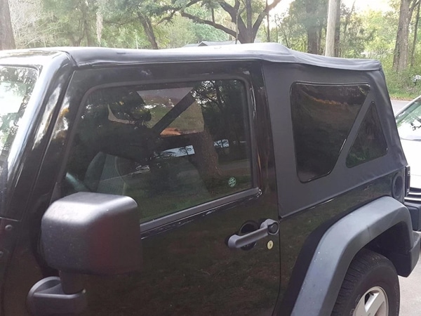 【Smittybilt 正規品】ジープ JEEP 10-18y JK ラングラー 2ドア用 後期 OEM交換用 ソフトトップ 幌 スモークウィンドウ付 ブラックダイアモンド 9075235 スミッティビルト