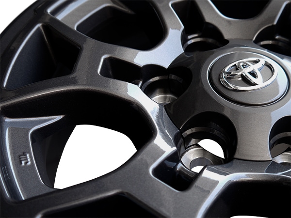 USトヨタ純正 SR SX Package 16インチホイール ダークアントラシート PT946-35160 4本セット センターキャップ付き JWL刻印あり TOYOTA 16y- タコマ | ハイラックスサーフ 210系/215系 | ハイラックス GUN125/REVO