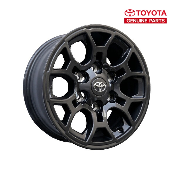 ④ 265/70R16・ハイラックスサーフ純正アルミホイール&サマータイヤ 1本 USトヨタ純正 SR SX Package 16インチホイール ダークアントラシート