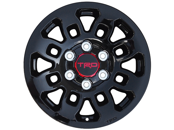USトヨタ純正 TRD Pro 16インチホイール グロスブラック 4本セット センターキャップ付き JWL刻印あり TOYOTA FJクルーザー GSJ150W | 05y- タコマ | ランドクルーザー 200 ランクル 200系