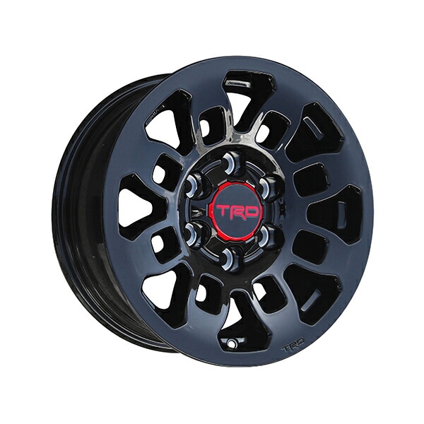 USトヨタ純正 TRD Pro 16インチホイール グロスブラック 4本セット センターキャップ付き JWL刻印あり TOYOTA FJクルーザー GSJ150W | 05y- タコマ | ランドクルーザー 200 ランクル 200系