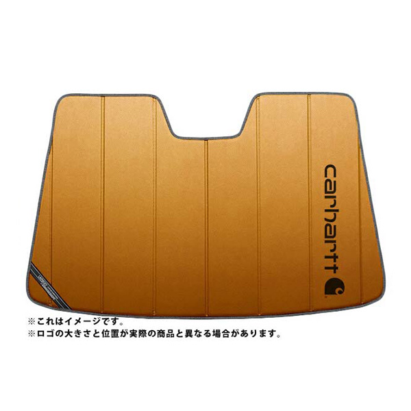 【CoverCraft 正規品】 専用設計 サンシェード ブロンズ 吸盤不要 折りたたみ式 マツダ プレマシー CW系 Carhartt カーハートコラボ仕様 カバークラフト ［真夏もへたらない3層構造で断熱効果抜群］