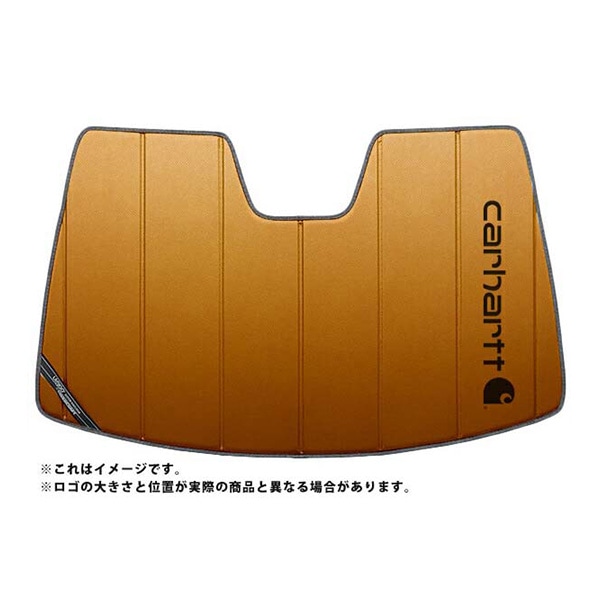 【CoverCraft 正規品】 専用設計 サンシェード ブロンズ トヨタ プリウス １０系 Carhartt カーハートコラボ仕様 カバークラフト ［真夏もへたらない3層構造で断熱効果抜群］