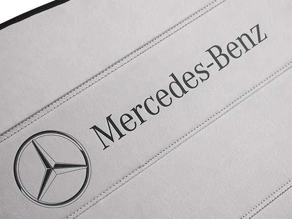 USベンツ純正 専用設計 Mercedes-Benz ロゴ入 サンシェード 吸盤不要