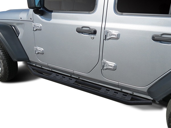 【WINBO 正規品】ジープ JL ラングラー アンリミテッド 4ドア SRC サイドアーマー サイドステップ ブラックパウダーコート 艶なし ウインボー