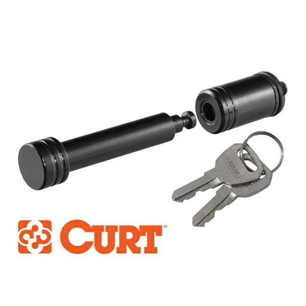 【CURT 正規品】 ヒッチピン ヒッチロック ロックピン 23518 2インチ角 約50mm ブラック 鍵付