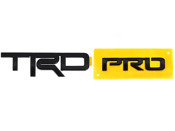 USトヨタ純正 汎用 TRD PRO エンブレム ブラック FJクルーザー タンドラ タコマ 4ランナー 他