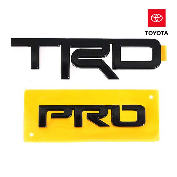 USトヨタ純正 汎用 TRD PRO エンブレム ブラック FJクルーザー タンドラ タコマ 4ランナー 他